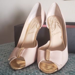 J. Renee peep toe pumps